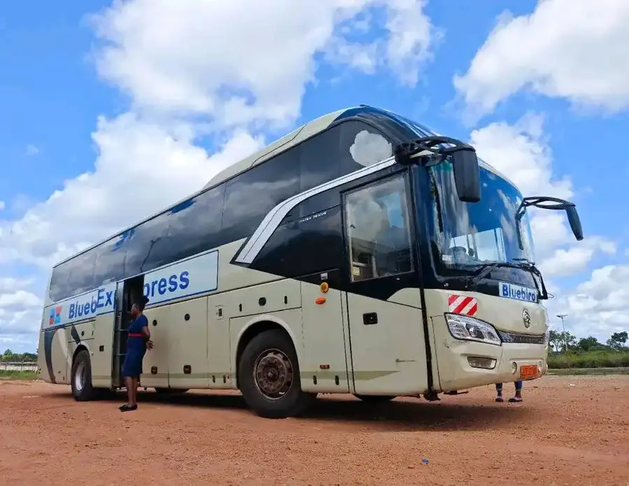 Flotte Bluebird Express stationnée